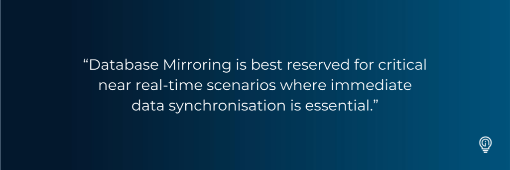 “Database Mirroring is best reserved for critical near real-time scenarios where immediate data synchronisation is essential.” Integrating Snowflake into Microsoft Fabric